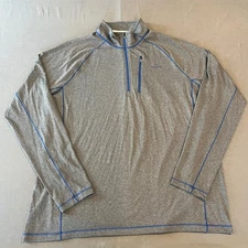 L.L. Bean Men's Base Layer Quarter-Zip L/S Tee - Size L