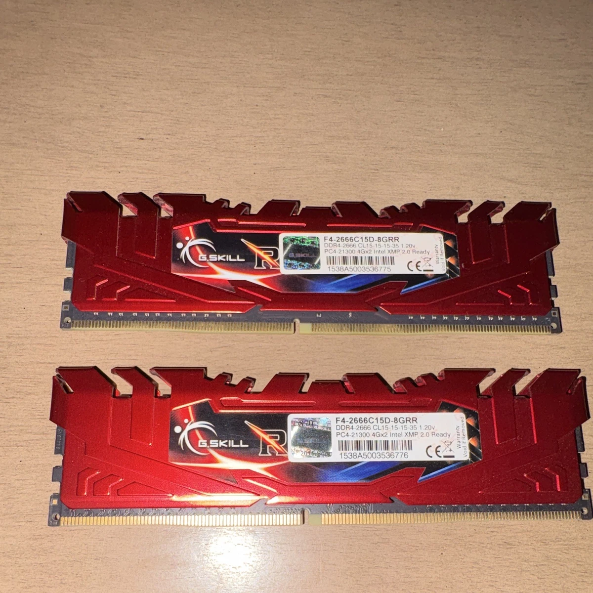 G. SKILL PC4-21300 (DDR4-2666) Bus Speed Computer RAM 8 GB