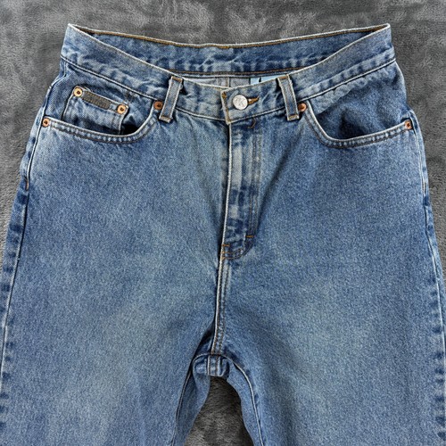 Vintage Calvin Klein Jeans Women Size 10 High Rise Tapered USA Denim 90s Fashion - Picture 4 of 16