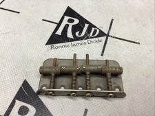 Vintage Style Bass Guitar Bridge 4 String Threaded Relic
