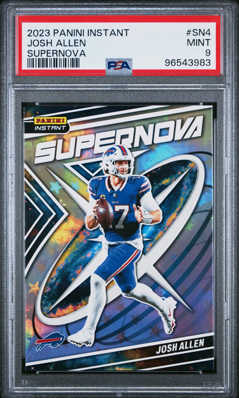 2023 PANINI INSTANT SUPERNOVA #SN4 JOSH ALLEN PSA 9