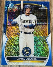 2023 Bowman Chrome Prospects Blue Shimmer Refractor /150 Daniel Guilarte #BCP-21