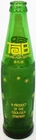 Vintage ACL soda pop bottle TAB by Coca Cola 10oz emerald green glass nrmt+ Rare