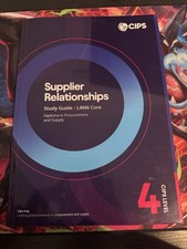 CIPS Level 4 Book L4M6 Supplier Relationships Study Guide