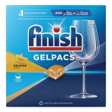 FINISH 81181 Dish Detergent Gelpacs - Orange Scent New