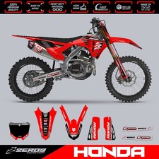 HONDA MX Graphics Kit Motocross Graphics Decals CR CRF CRF X 125-500 POWR R/BK
