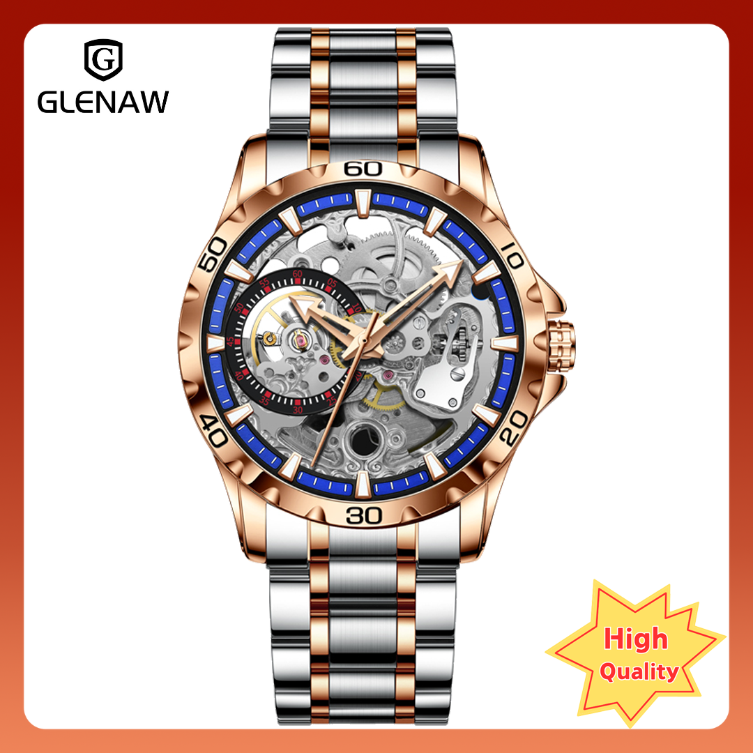 GLENAW multifunctional men's mechanical watch Star Sea series dial waterproof
