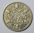 George V Sixpence coin from a recent eBay sale