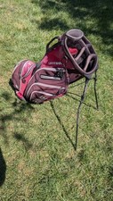 Ping Golf Latitude Stand Carry Golf Bag Red 6-Way Dual Strap, No Rain Cover