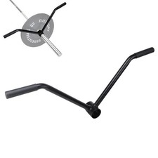 T-Bar Row Attachment for 2-Olympic Barbell, Black