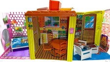 Vintage 1973 Mattel Barbie Country Living Home With Furniture And Accessories 