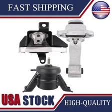 3Pcs Engine Motor & Transmission Mount For Hyundai Sonata 15-17 L4 2.4L Auto
