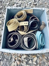 Box Of Nylon And Leather Latigos/cinch Straps