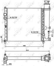 Radiateur Peugeot 309