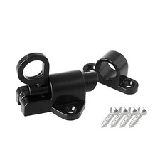 Black Aluminium Alloy Spring Door Lock with Automatic Locking Mechanism J