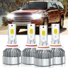 LED Headlight Bulbs High Low Beam Combo For Chevrolet Suburban 2500 2000-2006