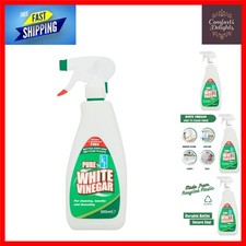 Versatile 500ml White Vinegar Cleaning Spray for Glass & More - Pack of One 7.94 per litre