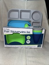 Your Zone 24-Piece Kids' Dinnerware Set BPA Free Multicolor Reusable New