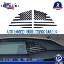 Quarter Window American Flag Decal Sticker Trim Fit Dodge Challenger 2008-2022 Quarter Window American Flag Decal Sticker Trim Fit Dodge Challenger 2008-2022
