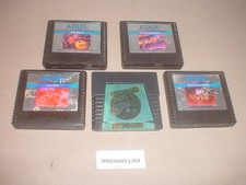 Lot of 5 ATARI 5200 Game Cartridges FROGGER, PAC-MAN, SPACE INVADERS & more image
