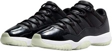 Nike Air Jordan 11 Retro Negro Rojo Logo Jumpman Tenis de Baloncesto Hombres Talla
