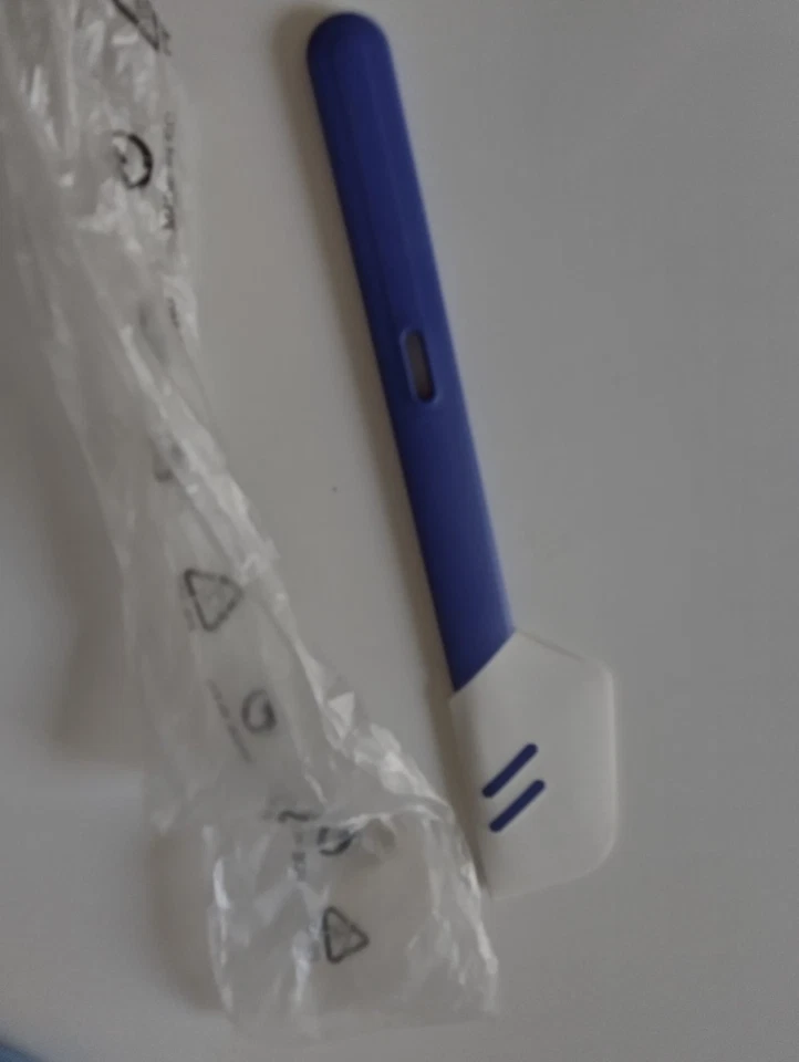 TUPPERWARE Griffbereit Top-Schaber blau-weiß D167 Silikon Teig Teigspachtel 3571 - Bild 2 von 2