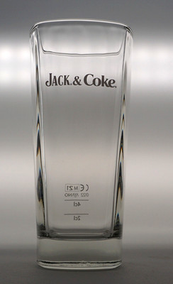 Jack & Coke Daniel's Whisky Glas  Prägung 2cl, 4cl Klar Bar Kneipe NEU