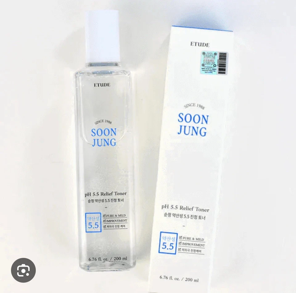 Tónico alivio ETUDE HOUSE SoonJung pH 5,5 200 ml - Tónico calmante VENDEDOR DE EE. UU. Foto 4 de 4