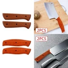 2 Pieces Kitchen Knife Handle Replacement DIY Chopping Cutter Grip for Home