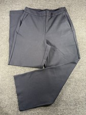 QUINCE Women's Navy Blue Ultra-Stretch Ponte Trousers Straight Leg  Sz 12 NWT