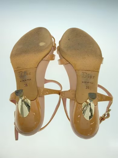 Dior　サンダル　35.5 Christian Dior Slip-on Sandals Logo White Red US: 5.5 EU