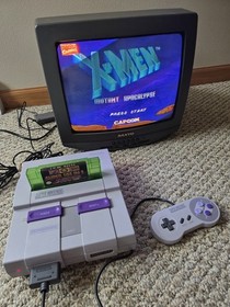 SNES 001 Console Controllers PS AV Cable Quickshot Controller  & 101 in 1 Cart