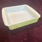 Pyrex Vintage Lime Green 8"x8" Square Casserole Milk Glass Baking Dish