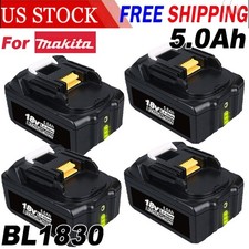 4X 18V 5.0Ah Lithium-ion Tool Battery For Makita BL1890B BL1815 BL1840 LXT400 US