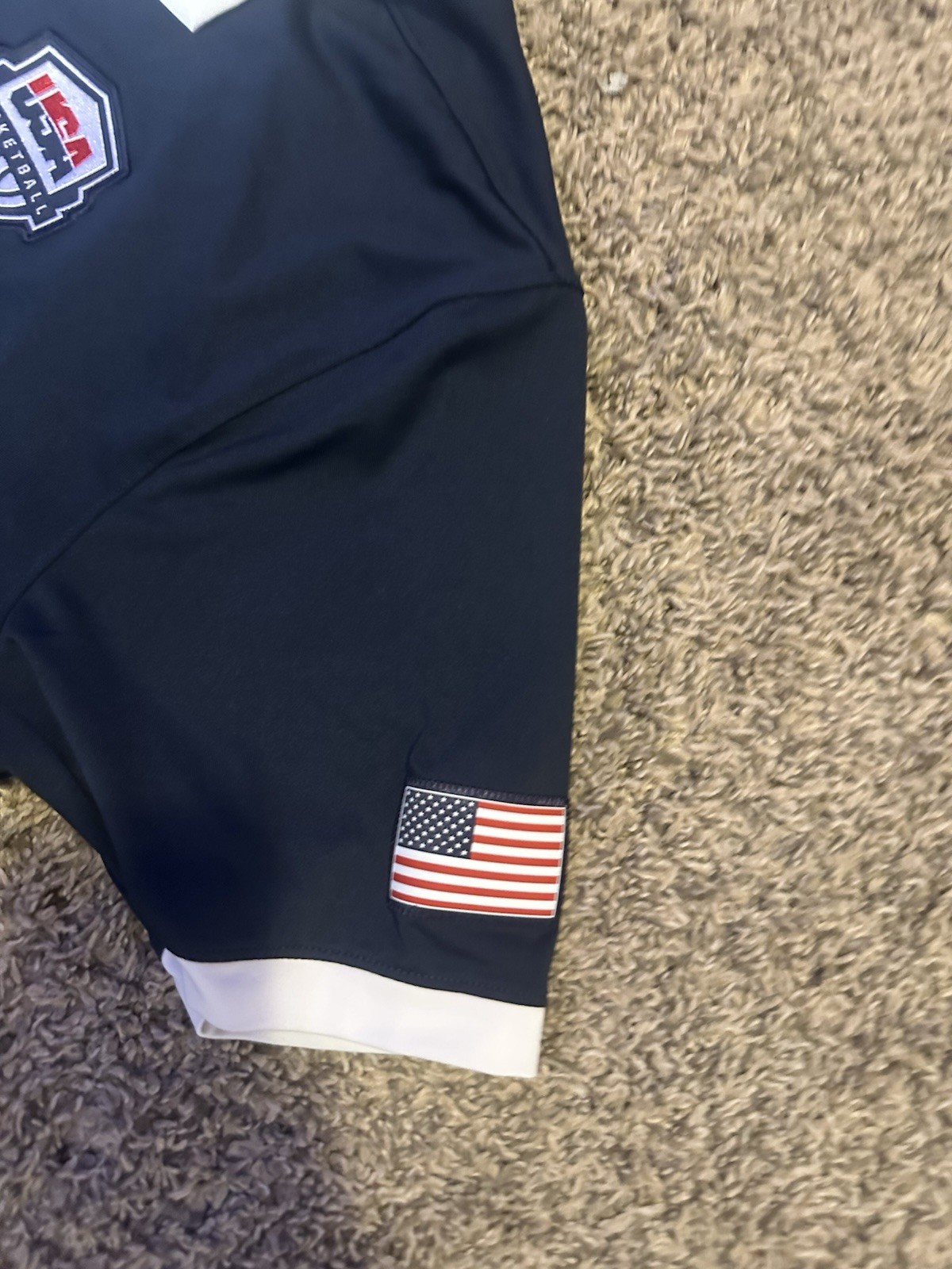 Nike USA Basketball Team Issue Coaches Polo Shirt Navy Mens M thumbnail 3