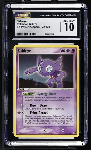 Sableye graded CGC 10 for sale on eBay