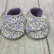 Stride Rite Jungle Bloom Crib Crawl Soft Shoes Infant Girls Size 3-6 months