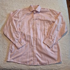 Michael Michael Kors men's 17 34/35 pink long sleeve button up shirt VGUC