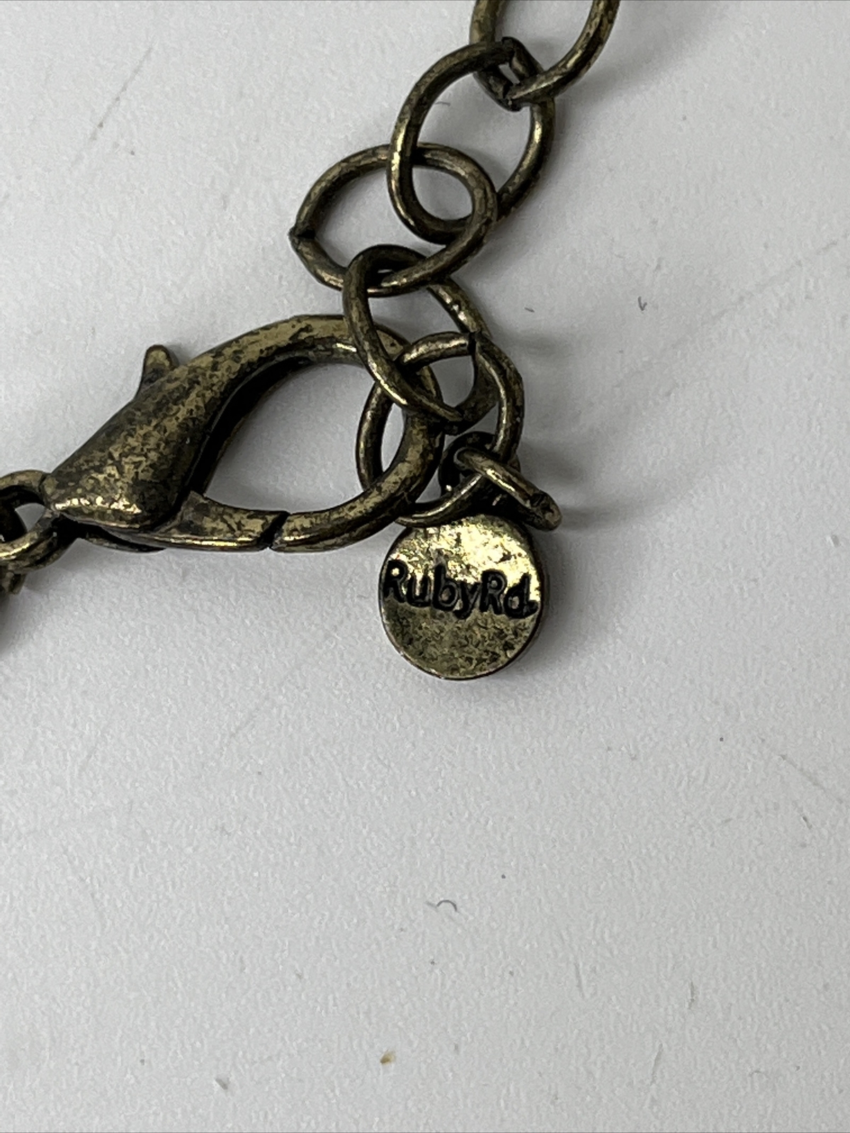 Ruby Road Copper Silver Tone Medallion Rhinestone… - image 8