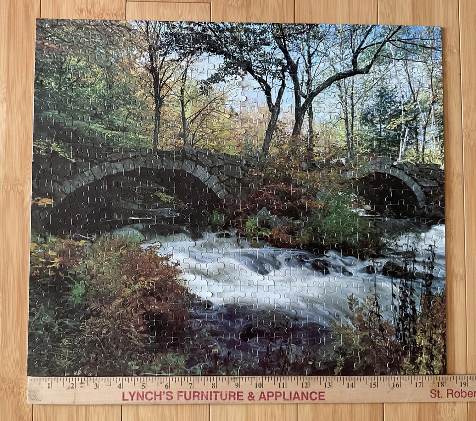 VTG Guild Puzzle “Rushing Waters” Stream Mill 500 Piece Puzzle Complete Retro - Image 2 of 4