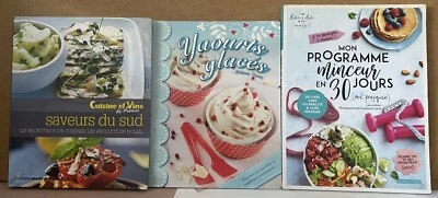 3 Livres de Cuisine d'été Recettes Minceur fraicheur du sud marie claire - Photo 1/4