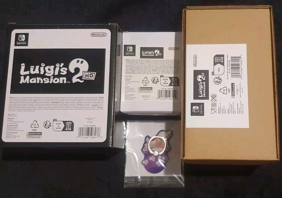 LUIGI'S MANSION 2 HD SPOOKY SCARES PAQUETE GENIUE NINTENDO SET DE REGALO ¡NUEVO! ¡SIN JUEGO!