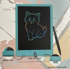 10'' LCD Writing Tablet Drawing Board Colorful Doodle Board With Pen For Kid US