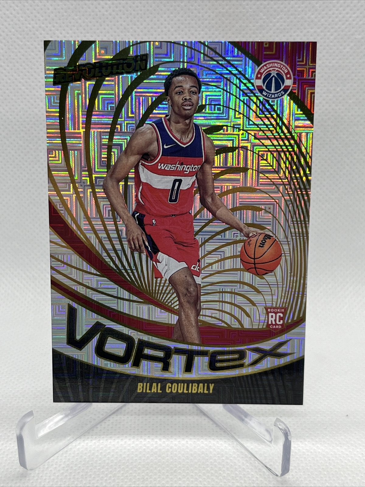 2023-24 Panini Revolution Bilal Coulibaly Rookie Vortex Levels SP #16 RC
