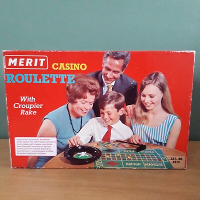 Merit Roulette Set Vintage Roulette Game, Merit Casino Roulette Game, family party gift ...
