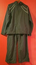 NWT Champion Men's Polyester Track Suit- Pant Jacket Black Vintage Size XL