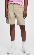 NWT Mens GAP 10" Essential Chino Stretch Flat Front Khaki Twill Shorts Sz 30 N3
