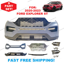 For 2020 2021 2022 2023 Ford Explorer St Front Bumper Grills Led Fog Lights