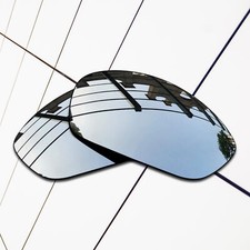TRUE Polarized Replacement Lenses for-Oakley Monster Dog Frame Silver Mirror
