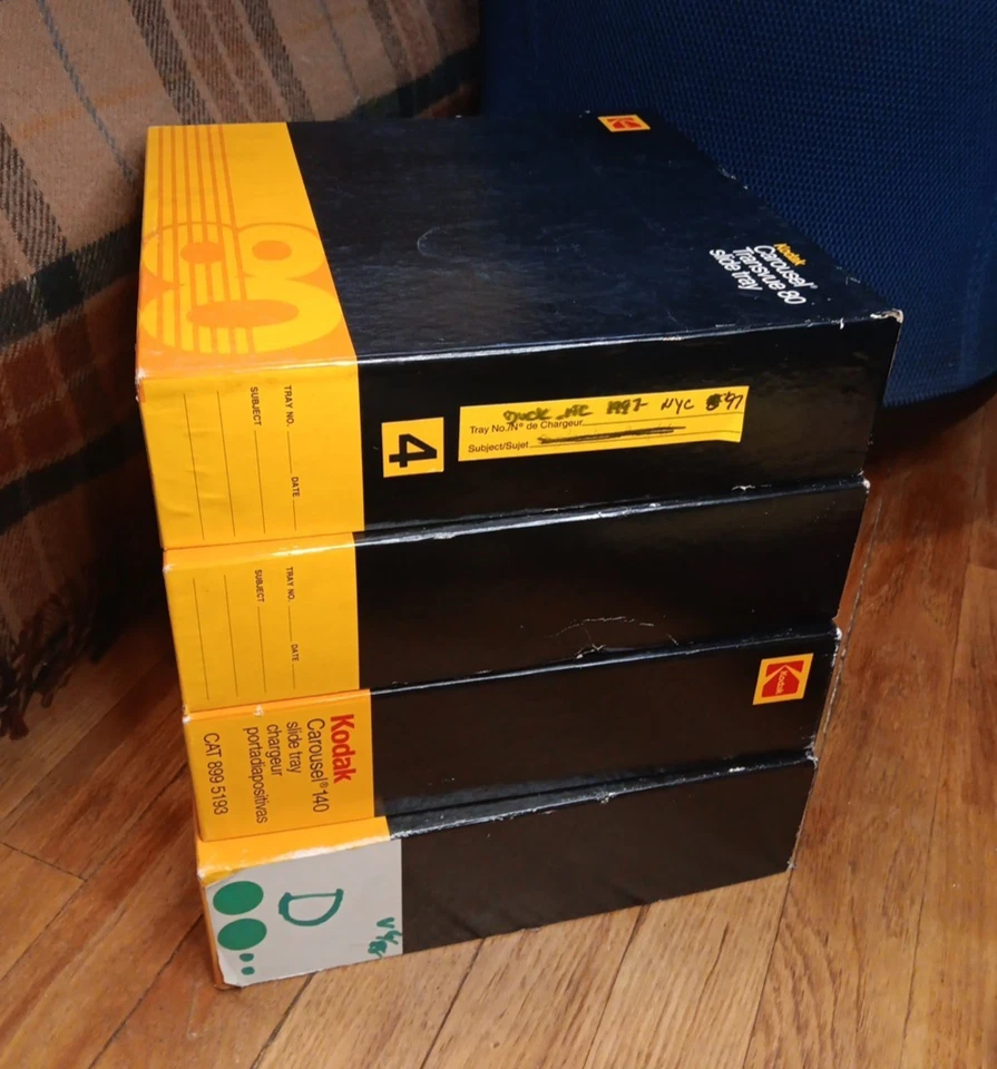 Vintage Kodak Carousel Transvue Projector Slide Tray Bundle 140 80 Ektagraphic - Image 3 of 4
